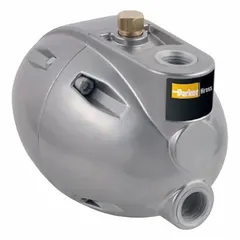 Mechanical float-operated condensate drain designed for automatic removal of condensate from compressed air systems without loss of compressed air. Features 1/2 in FNPT inlet and outlet ports, rated for 3,175 cfm. Suitable for use in industrial compressed air networks to maintain air quality and system efficiency.