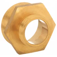 MOON AMERICAN Fire Hose Adapter: 1 1/2 in_2 1/2 in Compatible Pipe Size, NPT x NH, Straight, Brass (MPN 358-2561521)