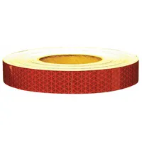 Reflective Tape: Construction/Emergency Vehicles/Utility, Red, 1 in Wd, 50 yd Lg, Acrylic (MPN 18709)