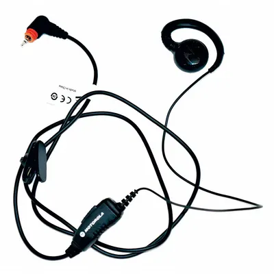MOTOROLA Earpiece: Fits Motorola, For SL3500e/SL7000/SL7000e Series, Ear Hook, Push To Talk - Motorola-Compatible Earpieces & Headsets