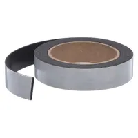 Roll Magnet: Indoor Adhesive Nonmagnetic Side, 10 ft Overall Lg, 1 in Overall Wd (MPN F004-060-016-10)