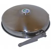 Stainless steel bowl cover for eye/face wash units. Includes stainless steel mounting hardware. Compatible with Haws series and manufacturer part number SP93. Protects the wash bowl from dust and debris when not in use