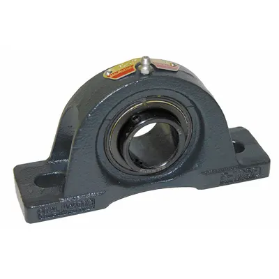 SEALMASTER Pillow Block Bearing: 1/2 in Bore, Cast Iron, Set Screws - Low-Base Pillow Block Ball Bearings