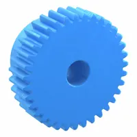 Machined Spur Gear: Module m 1, 35 Teeth, 8 mm Bore Dia, Nylon, 20° Pressure Angle, Plain Bore (MPN PS1-35)