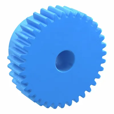 KHK GEARS Machined Spur Gear: Module m 1, 35 Teeth, 8 mm Bore Dia, Nylon, 20° Pressure Angle - Metric Spur Gears with Standard Hub