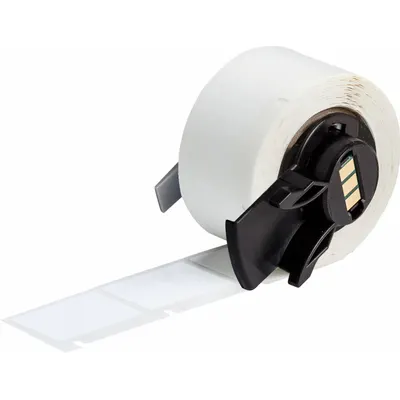 BRADY Pre-Cut Label Stock Roll: 1 1/4 in x 1 in, Rubber, Removable Adhesive, 250 Labels - Brady Thermal Transfer Precut Label Rolls