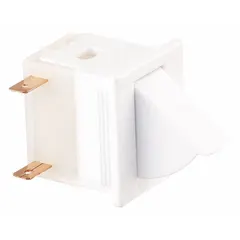 This lamp switch controls the interior light in refrigerators and freezers, turning the light on when the door opens and off when it closes. It is a genuine OEM part for Electrolux appliances.