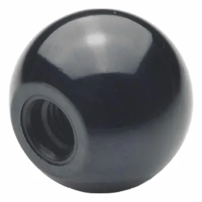 JW WINCO Ball Knobs: Ball, Plastic, M6 Thread, 12 mm Thread Lg - Ball Knobs with Threaded Hole