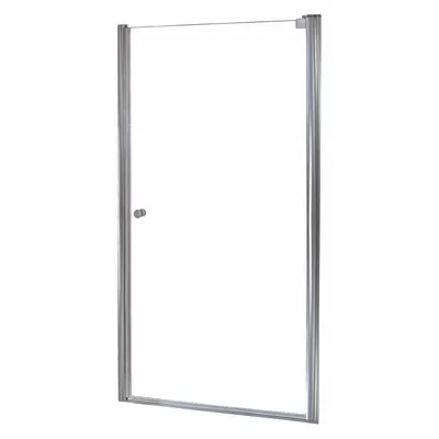 FOREMOST Shower Door: 28 1/2 in Min. Door Wd, 30 1/2 in Max. Door Wd, 72 in Overall Ht - Pivot Shower Doors