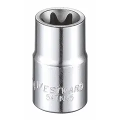 This 3/8" drive external Torx hand socket features an E14 socket size and a chrome finish. It is a standard socket not designed for tethering. Suitable for manual fastening of E14 Torx fasteners in general maintenance and repair tasks.