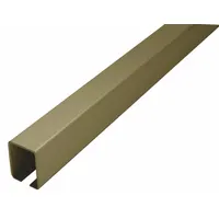 This steel overhead conveyor track section is powder coated for corrosion resistance. It is designed for use with manual push carriers in overhead conveyor systems. The track section has a thickness of 3/16 in, height of 2-5/16 in, and width of 1-3/4 in. Suitable for extending or building manual push conveyor lines in material handling applications