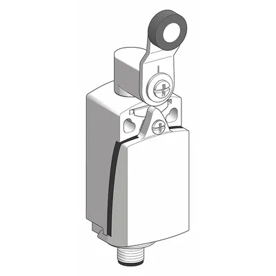 TELEMECANIQUE SENSORS Limit Switch: 90°, Roller Lever, XCKD, 0.22 in Roller Wd - Roller Lever-Arm Limit Switches
