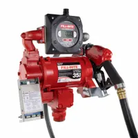FILL-RITE Electric Drum Pump: 35 gpm Max. Flow Rate, 115/230 V AC, 3/4 hp HP, Cast Iron, Auto, Auto (MPN FR319VBP)