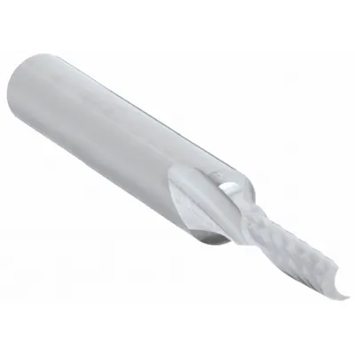 ONSRUD Solid Router Bit: Spiral O-Flute Upcut, 1/8" Cut Dia - Spiral O-Flute Router Bits for Plastics