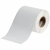 Continuous Label Stock: 4 in x 100 ft, Polypropylene, White (Matte), Indoor/Outdoor (MPN J20C-4000-7425J)