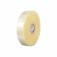 This heavy-duty acrylic tape is designed for sealing cartons and packages in industrial shipping and warehousing. Each roll is 3 inches wide by 1000 yards long with a 3.5 mil thickness, providing reliable closure on corrugated boxes. The clear color allows for unobtrusive sealing. Supplied as a 4-pack