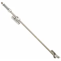 Overhead Door Holder: Overhead - Mounted, 1/4 in Wd, 1 3/8 in Overall Ht, Chrome (MPN 704S-US26D)