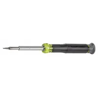 KLEIN TOOLS Multi-Bit Screwdriver: Hex/Phillips/Security Torx/Slotted Tip, 14 Tips, 7 in Overall Lg (MPN 32314)