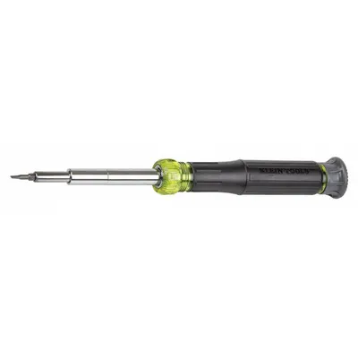 KLEIN TOOLS Multi-Bit Screwdriver: Hex/Phillips/Security Torx/Slotted Tip, 14 Tips - Security Multi-Bit Screwdrivers