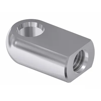 BANSBACH EASYLIFT Hinge Eye End Fitting: Aluminum - Gas Spring End Fittings