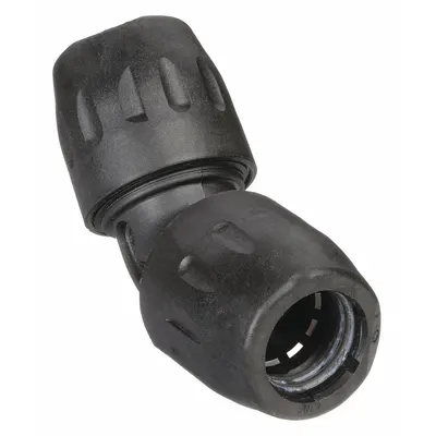 TRANSAIR Push-Fit Elbow Fitting: 1 in OD x 1 in OD Size, Push-to-Connect x Push-to-Connect - Polyamide Tube Fittings for Compressed Air Systems