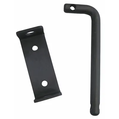 OEM Wall Mounting Kit: 3 1/2 in Overall Ht - Mounting Brackets for Expandable Barricades