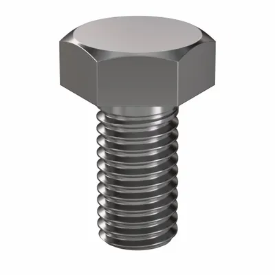 LINDSTROM Hex Head Cap Screw: Steel, Class 8.8, Plain, M8, Metric, 16 mm lg, Fully Threaded - Class 8.8 Steel Hex Head Cap Screws