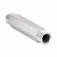 PARKER Metal Pipe Straight: Straight, Steel, 3/8 in x 3/8 in, Male NPT Threaded x Male NPT Threaded (MPN 3/8 X 4.0 FFF-S)