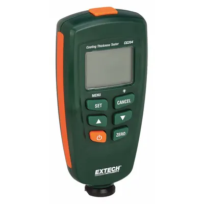 EXTECH Coating Thickness Tester: 49 mil Max Thick Measured, 0 mil Min Thick Measured - Gauges for Non-Magnetic Coatings on All Metals