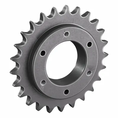 TSUBAKI Sprocket: For 50 Chain, 25 Teeth, 4.987 in Pitch Dia, 5.32 in Outside Dia - Size 50 Bushed-Bore Roller Chain Sprockets