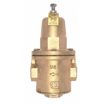 APOLLO Water Pressure Reducing Valve: NPT x NPT, 1 1/2 in Pipe Size, Bronze - High Capacity Water Pressure Regulators