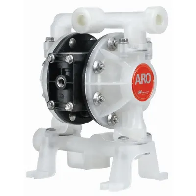 ARO Double Diaphragm Pump: Polypropylene Body, 1/2 in, NPT Connection, 15.2 gpm - Polypropylene Housing AODD Pumps