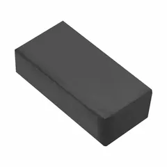 Block-style ceramic magnet measuring 2 in long, 1 in wide, and 0.75 in thick, with a maximum pull force of 18 lbf. Suitable for holding, lifting, and positioning ferrous materials in fixturing, assembly, and material handling applications.