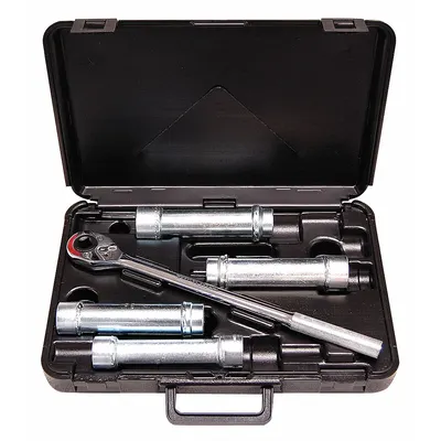 WHEELER-REX Socket Wrench Set: 1/2 in Drive, 5 Piece, 6-Point - Metric Socket Sets with Drive Tools