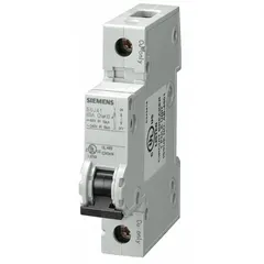 B-Curve, 1-pole UL489 miniature circuit breaker for DIN rail mounting. Rated 35 A, 240 V AC (14 kA interrupting rating) and 60 V DC. Screw clamp terminals. Suitable for branch circuit protection in industrial control panels and equipment.