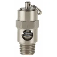 CONRADER Safety Valve: Soft Seat, 1/4 in (M)NPT Inlet (In.), 325 psi Preset Setting (PSI), Viton (MPN SRV250-V-SS-325)