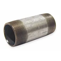 Pipe Nipple: 1 1/4 in Nominal Pipe Size, 8 1/2 in Lg, Schedule 40, Galvanized Steel, Welded (MPN 0331031005)