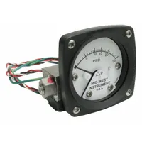MIDWEST INSTRUMENT Differential Pressure Gauge & Switch: Back, 1/4 in NPT Female, 120, 2 1/2 in Dial (MPN 120SA-00-O-AA-25P)