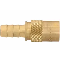 PARKER Hydraulic Quick Connect Hose Coupling: 1/4 in Coupling Size, Brass, 11.36 lpm Max. Flow Rate (MPN PC204)