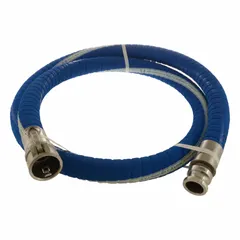 Suction and Discharge Hose: 3 in Hose Inside Dia., 200 psi, Blue, 3 in x 3 in Fitting Size (MPN CLWF300-10CE-SS). Key specifications — Temp. Range: -40° to 212°F; Hose Color: Blue; Brand: CONTINENTAL.