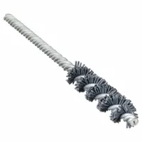 WEILER Tube Brush: Double Stem, Nylon, 3/8 in Dia, 0.022 in Fill Dia, 5/32 in Stem Dia (MPN 91048)