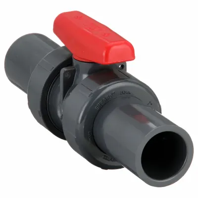 SPEARS Manual Two-Way Ball Valve: 1 in, PVC, Straight, Socket x Socket - PVC Ball Valves