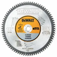 DEWALT Circular Saw Blade: 10 in Blade Dia., 80 Teeth, 0.11 in Cut Wd, 5/8 in Arbor Size, Carbide (MPN DW7665)