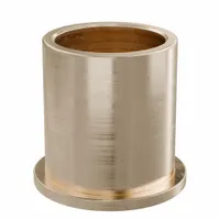Flanged Sleeve Bearing: Bronze, SAE 841, 18 mm Bore, 22 mm OD, 25 mm Lg, -35°F to 300°F, 5 PK (MPN FFM1822-25B)