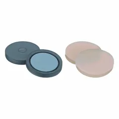 These red aluminum flip caps are designed for 13 mm diameter laboratory bottles. The unlined, non-vented closure provides a tamper-evident seal for sample storage, reagent containment, or media handling. Each pack contains 100 colored caps without septa.