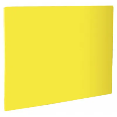 CRESTWARE Cutting Board: 24 in Overall Lg, 18 in Overall Wd, Yellow, Polyethylene - Cutting Boards