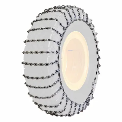 PEWAG Square Link Tire Chain Assembly: Tire Chain, Skid Loaders, Nickel Manganese Alloy - Tire Chains