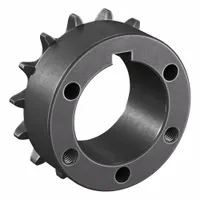 TSUBAKI Sprocket: For 50 Chain, 15 Teeth, 3.006 in Pitch Dia, 3.315 in Outside Dia, Steel (MPN 50P15)