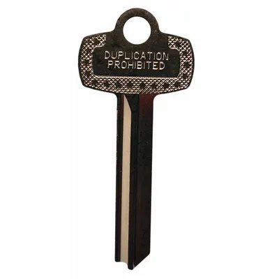SCHLAGE Key Blank: Compatible with Schlage Locks, L Keyway Type, 7 Pins, Metal - Door Lock Key Blanks