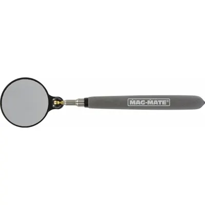 MAG-MATE Inspection Mirror: 2 1/4 in Dia Mirror Size, Mirr. Mat. Glass - Standard Inspection Mirrors